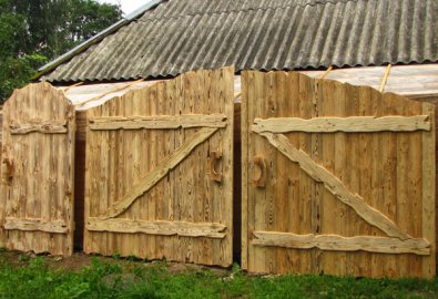 Забор деревянный под старину