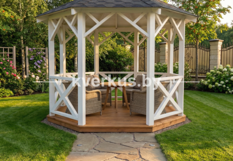 Деревянная беседка «Сфера» (К-112)