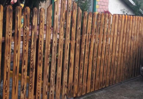 Деревянный забор 12