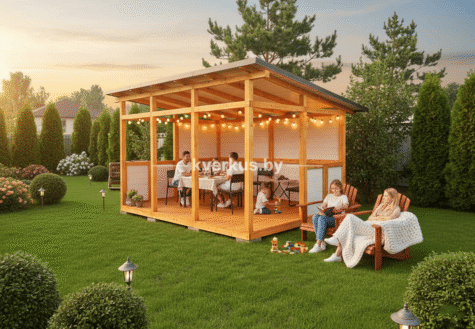 Деревянная беседка «Галерея» (К-118)